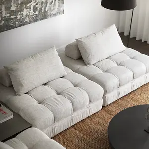 Mid Century Sofa Italian Design Living Room Sofa Couches Minimalist Modern Hot Selling Home White Single Couch 10 Fabric CN;GUA