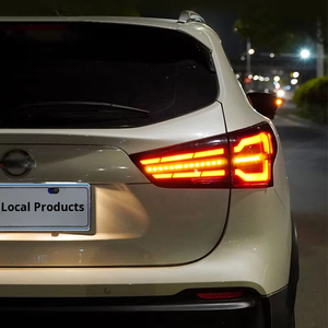 Suitable for 2016-2022 Qashqai Taillight Assemblies With <b>LED</b> Dynamic Running <b>Lights</b> Flowing Steering <b>Red</b> Lens <b>LED</b> Tail <b>Lights</b> Su - Product Image 3