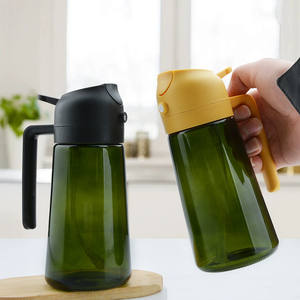 Bottiglia in Vetro Verde Ambrato Trasparente da 470ml Antigoccia a Doppio Uso <span class=keywords><strong>per</strong></span> <span class=keywords><strong>Olio</strong></span>, Spray e Versamento, <span class=keywords><strong>per</strong></span> <span class=keywords><strong>Friggitrice</strong></span> <span class=keywords><strong>ad</strong></span> <span class=keywords><strong>Aria</strong></span> con Nebulizzazione - Product Image 3