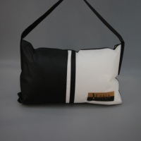 Sac d'emballage pour oreiller en tissu non tissé avec fermeture éclair et poignée de ceinture