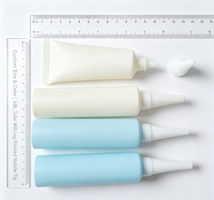 หลอดบีบแบบมีปลายแหลม<span class=keywords><strong>ยา</strong></span>วพร้อมฝาเกลียวสำหรับเจลรักษาสิว ครีม<span class=keywords><strong>ทา</strong></span>แก้ปัญหาผิว ครีมบำรุงผิว ตัวอย่างผลิตภัณฑ์ดูแลผิว - Product Image 2