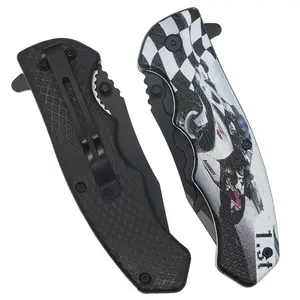 Custom 3D Pattern Outdoor Portable Multi-Functional Folding Knife Self-Defense Field Survival Tool