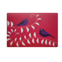 Conception personnalisée de restaurant, tapis de table carré en PP résistant à la chaleur, tendance