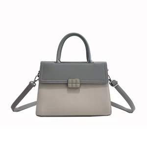 Bolso Bandolera de Moda para Mujer, con Cierre, Forro de Poliéster, Gran Capacidad, Listo para el Invierno, Contraste de Color, Artesanía Hecha a Mano - Product Image 2