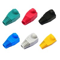 Capuchons adaptateurs RJ45 CAT6 CAT5e, connecteurs de câbles réseau Ethernet, capuchons RJ45, manchon de protection Cat 5, multicolore, 50 100 pièces/lot
