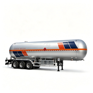 รถพ่วงบรรทุก LPG ขนาดสั่งทำพิเศษ 40-60 คิว แบบ 3 เพลา สำหรับงานหนัก รถพ่วงบรรทุกถังโพรเพน - Product Image 2