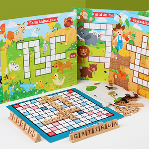 Vente chaude Enfants Magnétisme Mots Croisés Puzzle Conseil Correspondant Alphabet Mot Anglais Mot Orthographe Jeu Pour enfants unisexe CE CPC - Product Image 3