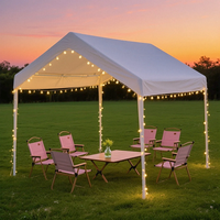 Tente portable en acier imperméable de 3x4 mètres avec protection UV pour terrasses, stands de rue et espaces extérieurs