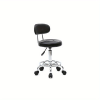 Chaise de bar contemporaine avec siège en cuir pour îlot de cuisine, salon moderne, salle à manger, tabouret haut
