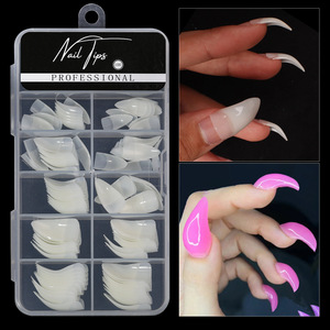 Lot de 100 faux ongles en forme de griffe d'aigle, pointus, pour extension, design spécial, pour nail art - Product Image 2