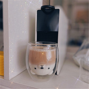 Tazza in Vetro a Doppia Parete con Design a Orecchie di Gatto, Resistente al Calore, per Caffè e Tè, Idea Regalo per <span class=keywords><strong>Casa</strong></span> e Ufficio - Product Image 6