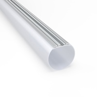 Tube en aluminium de profil mené rond de 60 mm pour la lumière de bande de LED