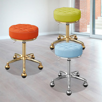 Tabouret rond de haute qualité Chaise rotative de beauté et de coiffure Tabouret expérimental simple et décontracté