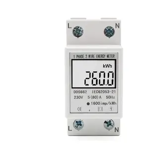 Счетчик энергии кВтч измеритель напряжения тока потребления энергии ваттметр электричества 220 В переменного тока