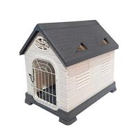 Maison en plastique de sécurité facile à assembler avec toit et serrure pour petits chiens chiot