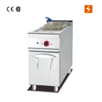 380V 9kw équipement de cuisine commerciale Restaurant Machine de cuisson friteuse électrique (1-Tank & 1- Basket) avec armoire