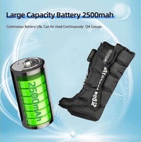 Bottes de massage à compression d'air à 5 chambres OEM ODM avec chauffage pour la récupération complète des mollets, des genoux et des jambes