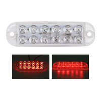 Barre lumineuse de signalisation à LED 12-24V pour camion, remorque, camping-car, feux de position latéraux clignotants