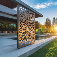 Panneau de séparation autoportant en aluminium découpé au laser pour jardin extérieur, clôture de villa, motif personnalisé
