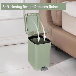 High Quality Standing Pressing Type Waste Paper High Quality PP Plastic Trash Can With Foot Pedal Ash-<b>bin</b> Garbage Can - Product Image 2