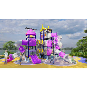 Patio comercial duradero <span class=keywords><strong>al</strong></span> <span class=keywords><strong>aire</strong></span> <span class=keywords><strong>libre</strong></span> con tobogán y columpio para centro de juegos de jardín y zona de actividades deportivas - Product Image 4