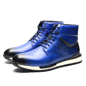 Luxury Retro Chelsea Midi Dress for Men Waterproof Oxford Casual Boots Soft Business-Appropriate Autumn Season - Product Image 3