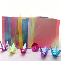 Cranes en papier origami nacrées faites à la main, non toxiques, durables, 10cm-30cm, cadeaux artisanaux en papier pour anniversaire, remise de diplôme, décoration