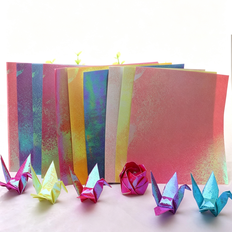 Pearlescent Origami Paper Cranes Handmade Non-Toxic Durable 10cm-30cm ...