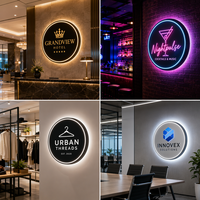 Panneau publicitaire lumineux LED étanche à une face, personnalisé, pour intérieur, mural, éclairé, pour devanture de magasin