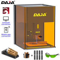 Лазерный гравировальный станок DAJA DJ6 Pro 10W: портативный, миниатюрный, для самостоятельной сборки, полностью закрытый, для настольной гравировки
