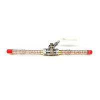 Válvula de bola de soldadura de alta calidad de fábrica OEM/ODM válvula de bola de latón Wog de 600 Psi con extensiones de tubo K de cobre