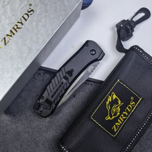 ZMRYDS Aluminum-Handled Folding Knife S30V Steel Spear Point DIY <b>Camping</b> Thumb Stud Pocket Knife OEM FD1004 - Product Image 4