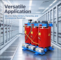 Transformateur sec à résine coulée SCB 650 kVA 11 kV 400 V Triphasé Multi-Enroulements pour Système de Distribution 50 Hz 60 Hz
