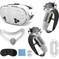 Kit de protection pour Meta Quest 3S : Coques de manettes, protections de lentilles et accessoires en TPU pour casque VR Meta Quest 3