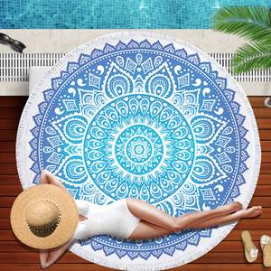 <span class=keywords><strong>Serviette</strong></span> de plage en microfibre 150*150cm personnalisée de haute qualité 100% <span class=keywords><strong>tissu</strong></span> tissé imprimé compressé pour plus de commodité - Product Image 5