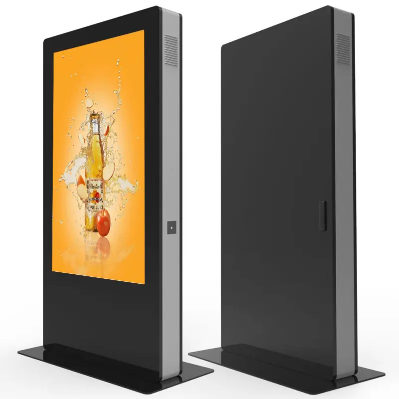 HPX extérieur capacitif LCD étanche vidéo kiosque numérique 55/65 pouces publicité interactive tv écran tactile totem