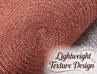 Set de table rond traditionnel en plastique PP tissé rayé, antidérapant, naturel, imperméable et recyclable pour restaurants durables