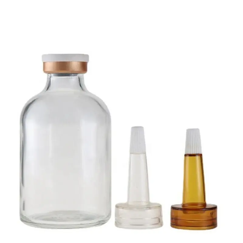 RUIPACK OEM 50ml claro transparente alcohol vidrio medicina penicilina botella