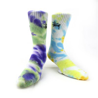 Drôle Hommes Imprimé Robe Chaussettes Équipage Chaussettes et Personnalisé Unique À La Mode En Gros Dernière Conception Tie Dye Impression Adultes Imprimer Motif