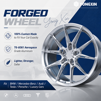 Rines Forjados Personalizados de 5 Radios, 18 19 20 Pulgadas, Bronce Plata, Ligeros, 5 Orificios 5*120 5x114.3, para Autos