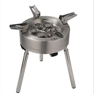 Réchaud à gaz portable 11000W haute puissance en acier inoxydable pour le camping, la randonnée, l'escalade, design pliable pour la randonnée - Product Image 1