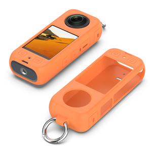Avec crochet 2024 Convient Silicone Voyage Portable <span class=keywords><strong>Mini</strong></span> Waterproof Pour Insta360 X4 Camera Lens Protective Cover Sleeves Case - Product Image 4