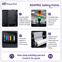 Imprimante DTF BD-604 PRO 4 têtes I3200, largeur d'impression 680 mm, encre CMYKW blanche pour impression textile par transfert thermique sur t-shirts