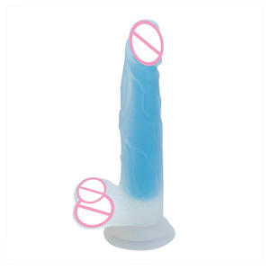 Delove Realistische Kunstmatige Siliconen Penis Sensuele Speelgoed Lichtgevende Dildo Voor Vrouwen Waterdicht Leven 185X33Mm - Product Image 2