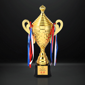 ถ้วยโลหะสีทองมีหลายชั้นสำหรับทำถ้วยรางวัลสามารถเปลี่ยนได้ - Product Image 2