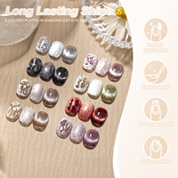 Miss Gooey Semi Permanent Hema Free 8 Couleurs Ensemble de vernis gel magnétique Longue durée Vernis à ongles œil de chat Marque privée Logo personnalisé