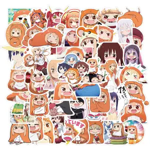 50 Buah/Pak Stiker Anime Tahan Air Vinil Stiker Bentuk Potong Anime Jepang Himusto! Umaru-Chan Stiker