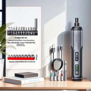 Kit <span class=keywords><strong>de</strong></span> Taladro y <span class=keywords><strong>Destornillador</strong></span> Inalámbrico Portátil Recargable <span class=keywords><strong>de</strong></span> Iones <span class=keywords><strong>de</strong></span> Litio, Compacto y Multifuncional para Uso Doméstico, <span class=keywords><strong>Destornillador</strong></span> Eléctrico - Product Image 1