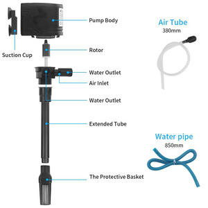 Pompa del filtro dell'acquario sommergibile con uscita superiore - Product Image 2