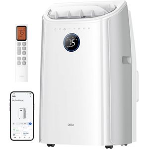 Climatiseur portable Dreo 12000 Btu, unité de refroidissement intelligente, 45 décibels, silencieux, 235 pieds cubes, pour chambre à coucher, blanc - Product Image 1